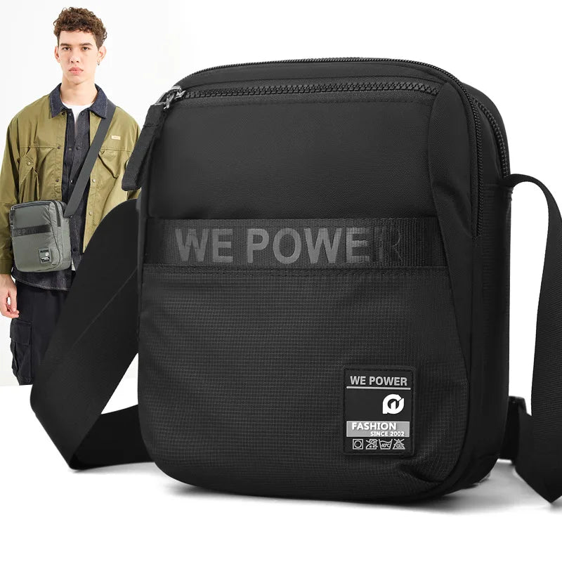 Nylon Waterproof Fashionable Single-Shoulder Crossbody Bag Men Casual Lightweight Outdoor Travel