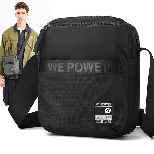 Nylon Waterproof Fashionable Single-Shoulder Crossbody Bag Men Casual Lightweight Outdoor Travel