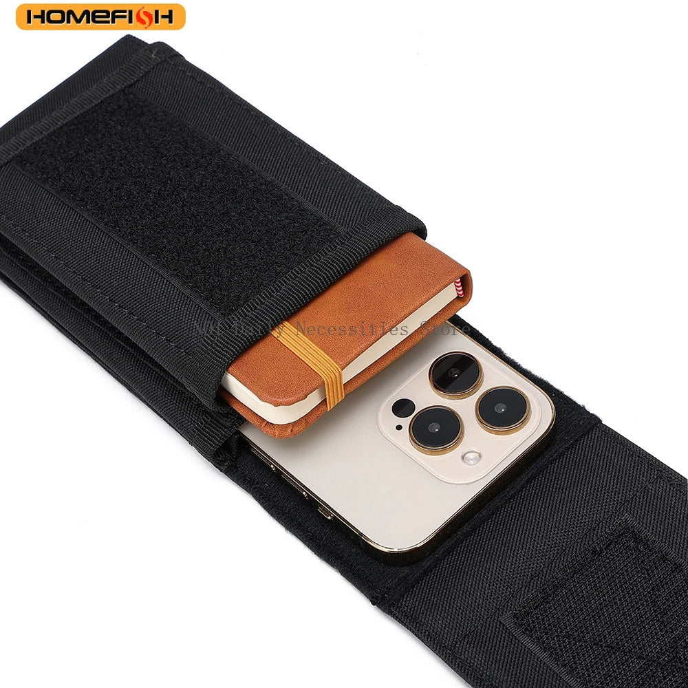 Double Molle Laser Cell Phone Pouch Tactical Belt Edc Holder Waist Accessories Bag Outdoor Camping