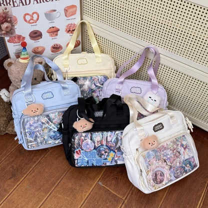 Ita Crossbody Bag Transparent Pocket DIY Badge – Y2K