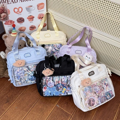 Ita Crossbody Bag Transparent Pocket DIY Badge – Y2K