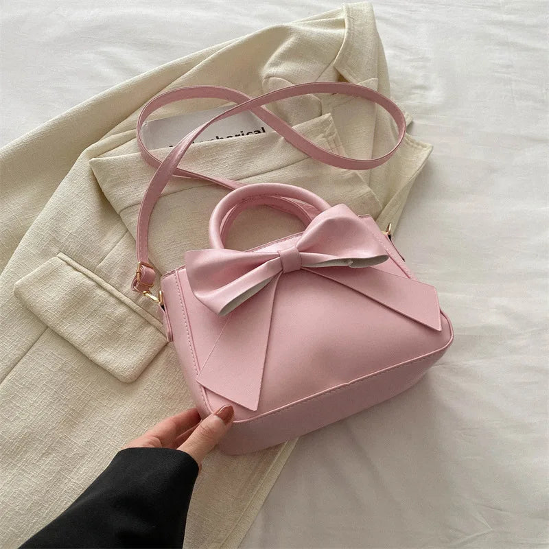 Bow Crossbody Bag – Elegant Handbag with Detachable Strap