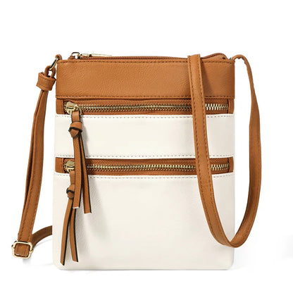 Crossbody Bag for Women – Multi Pocket Faux Leather Shoulder Purse
