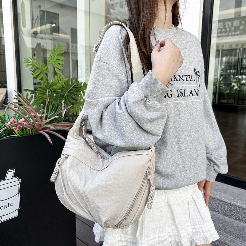 Nylon Hobo Crossbody Bag for Women – Large Capacity Shoulder Tote