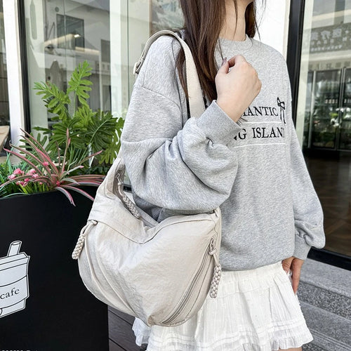 Nylon Dumpling Crossbody Bag – Large Capacity Shoulder Bag