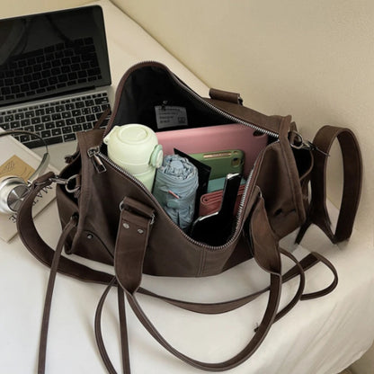 Retro Women S Motorcycle Handbag Brand Tassel Design High-End Shoulder Pillow Bag Trendy Large