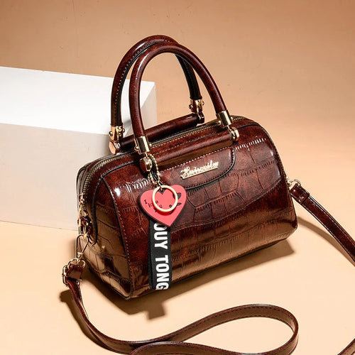 Luxury Design Handbags Shoulder Bags Top Pu Leather Women Handbag Classic Crocodile Tote Bag Female