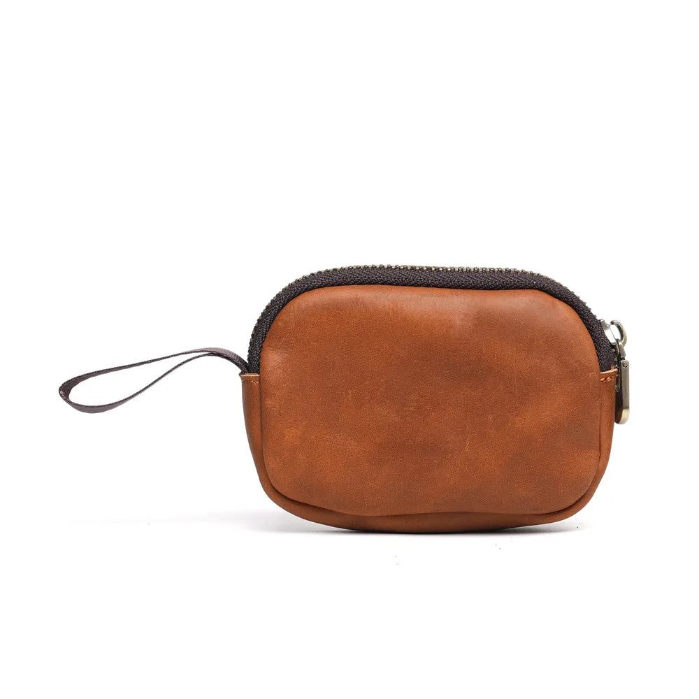 Genuine Leather Small Coin Purse Coin Pocket Top Layer Cowhide