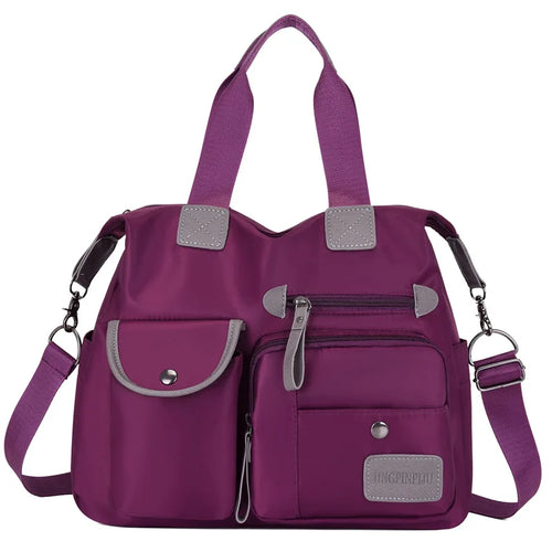Large Capacity Portable Shoulder Bag Fashionable Oxford Cloth Nylon Casual Women S Bag