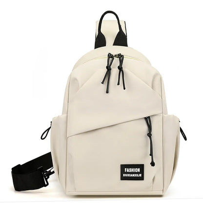 Men S Women Nylon Waterproof Travel Crossbody Simple Large Capacity Shoulder Bag - Waterproof
