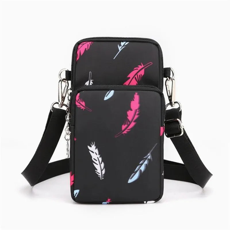 Multi-Pocket Crossbody Phone Bag – Lightweight Sling Purse with Adjustable Strap