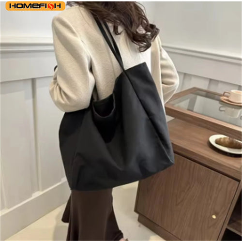 Women Daily Travel Shoulder Bag Pouch Homefish Eco Reusable Grocery Handbag