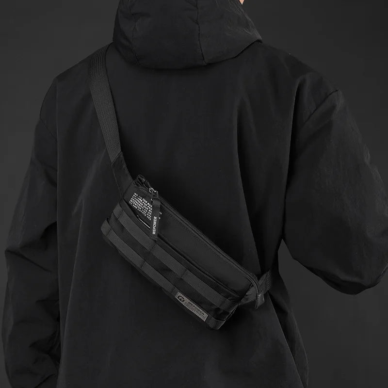 Ultra-Light Nylon Fabric Commuter Small Crossbody Bag Lightweight Wearable Waist Bag
