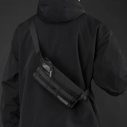Ultra-Light Nylon Fabric Commuter Small Crossbody Bag Lightweight Wearable Waist Bag