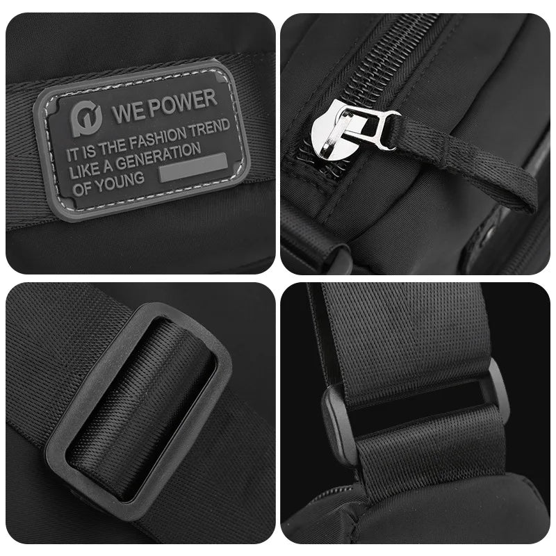 Men S One Shoulder Cross Body Casual Trend Outdoor Backpack Large Capacity Bag