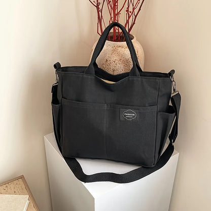 Large Capacity Tote Bag for Women – Multi-Pocket Shoulder & Crossbody