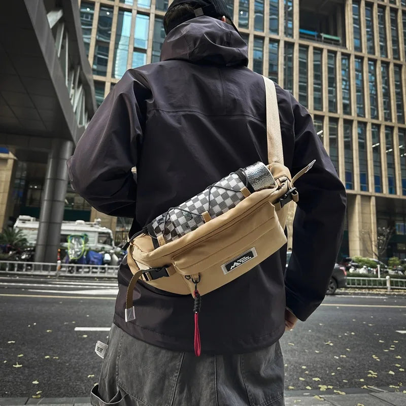 This Large-Capacity Men S Single-Shoulder Daily Cycling Casual Sports Crossbody Backpack Is Simple