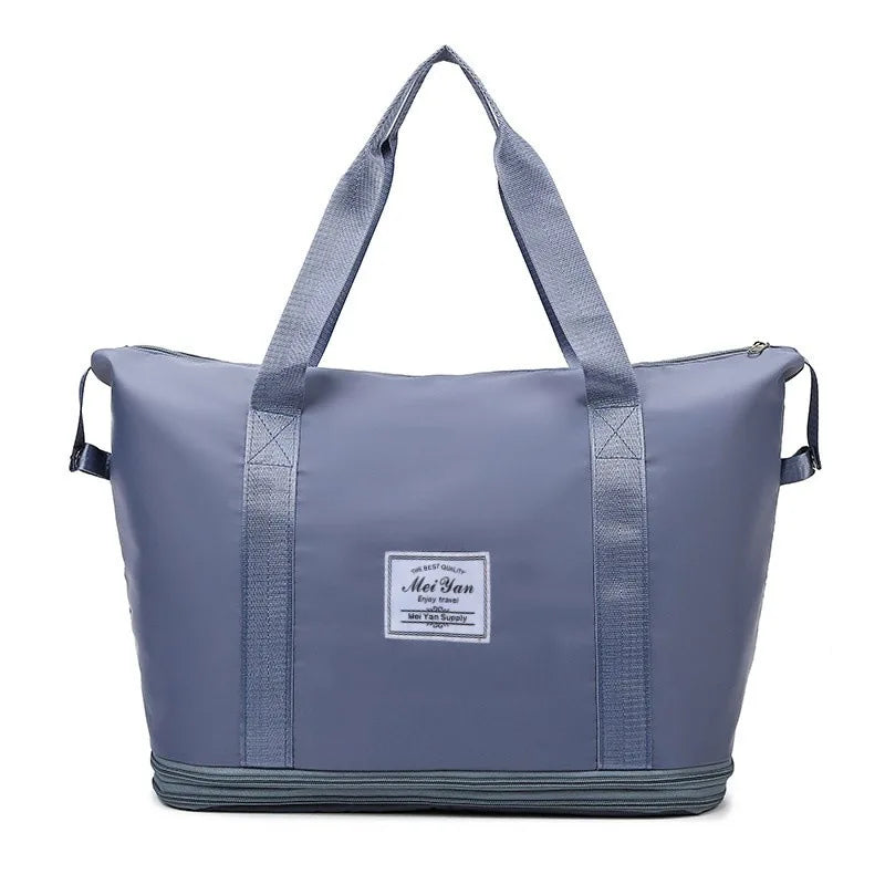 Double Extended Large Capacity Travel Bag Dry Wet Separation Lightweight Storage Student Luggage