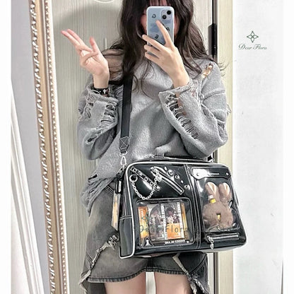 Ita Bag Transparent DIY Shoulder Bag – Y2K Crossbody