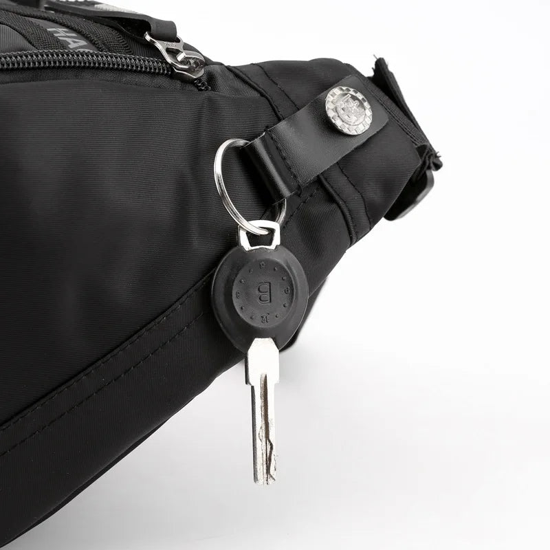 Men S Chest Bag Multi-Function Waist Change Mobile Phone Storage Travel Shoulder Diagonal Cross