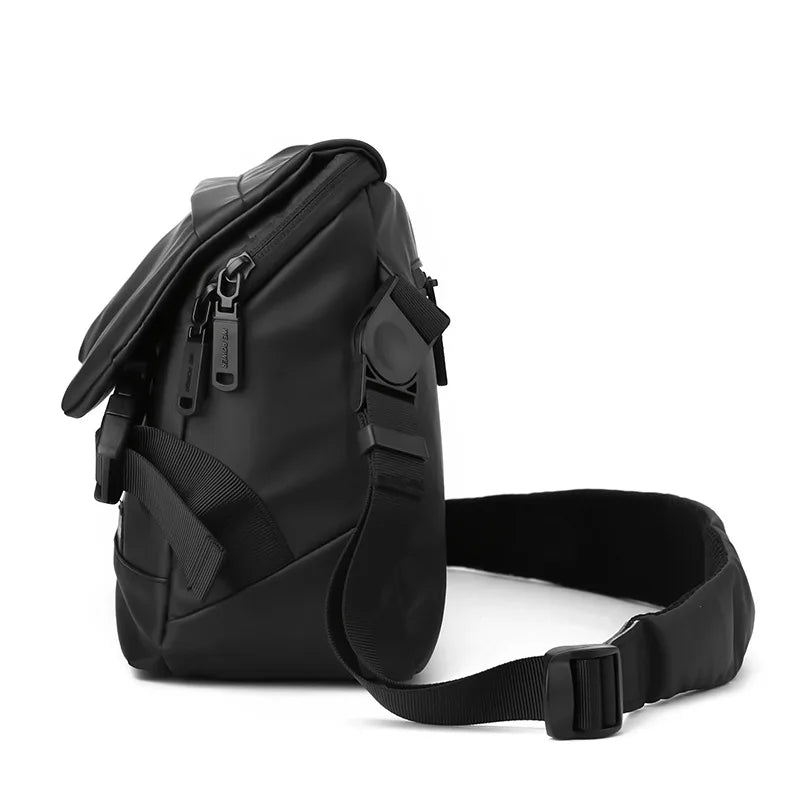 Simple Clasp Shoulder Bag Men S Leisure Cross Body Waterproof Large Capacity Business Chest