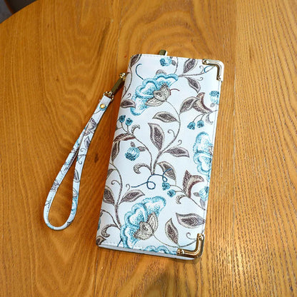 Ladies Wallet Long Floral Zipper Large Capacity Mobile Phone Storage