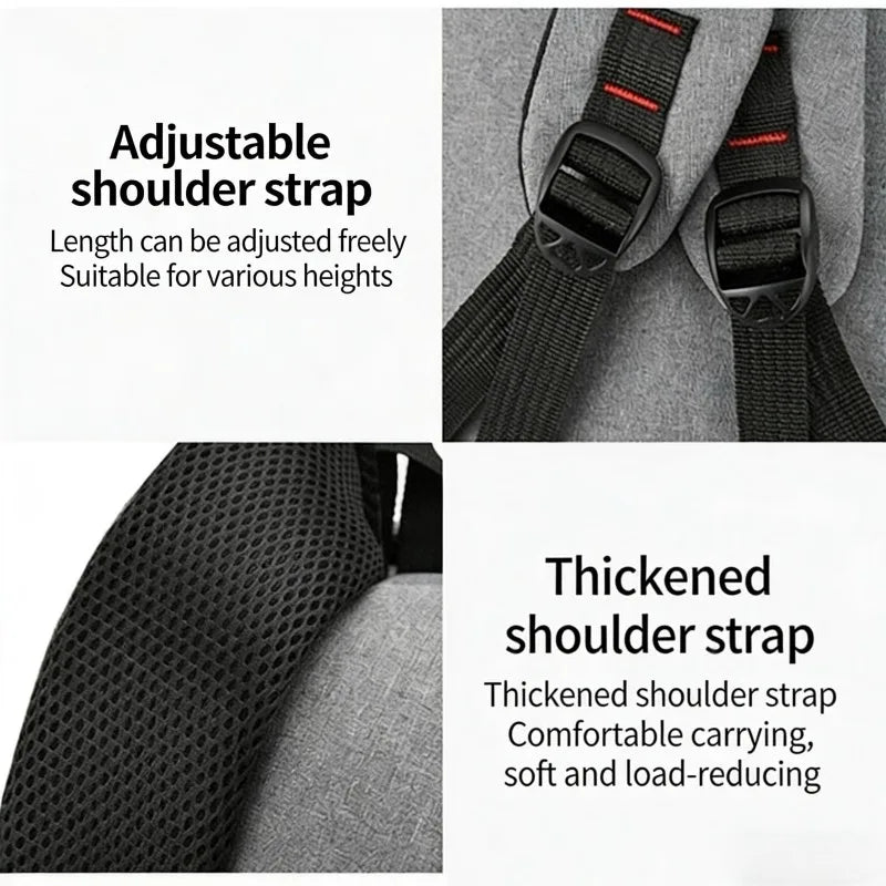 Homefish Mens Backpack Large Capacity Simple Travel Female Student Computerbag