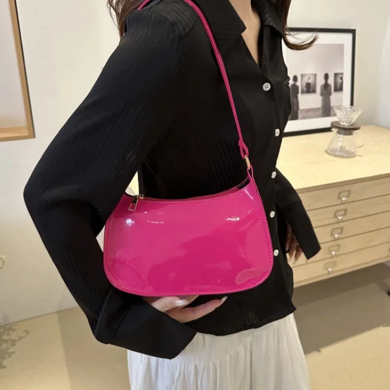 Korean Style Baguette Shoulder Bag for Women