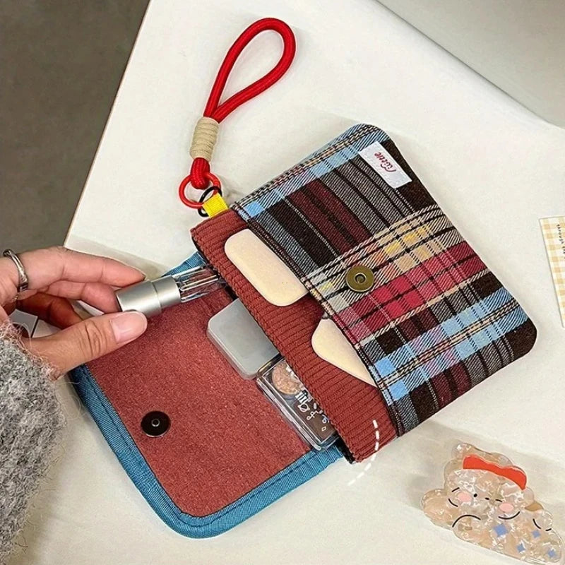 Data Cables Organizer Sanitary Pads Bag Large Capacity Contrast Color Cosmetic Multipurpose Napkin