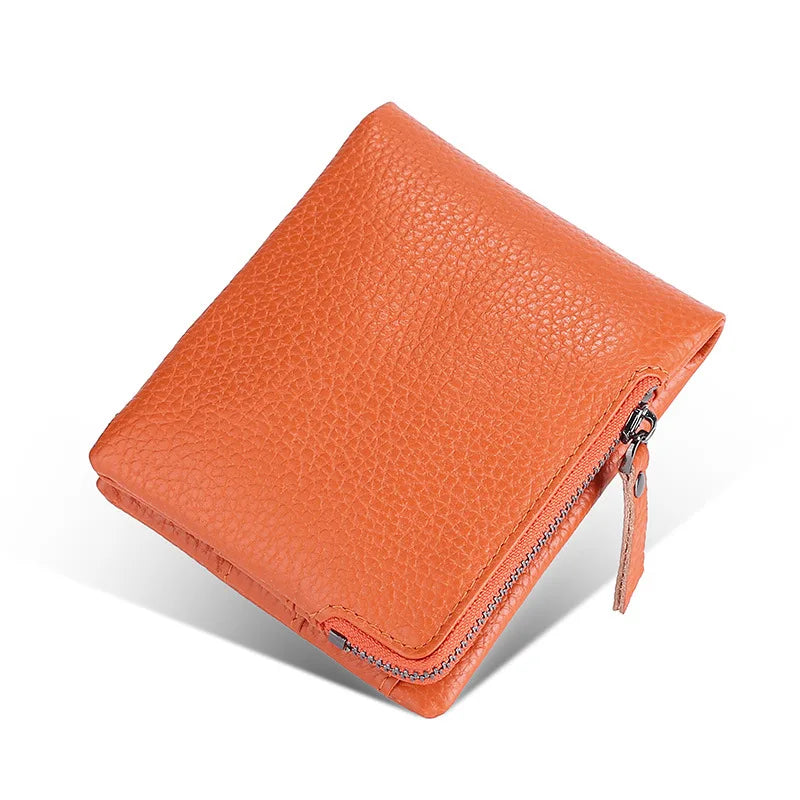 Top-Grain Cowhide Men S Wallet Business Wallet Loose Change Coin Storage