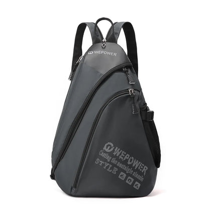 Outdoor Commuting Travel Multi-Function One Shoulder Sling Men Large Capacity Waterproof Chest Bag