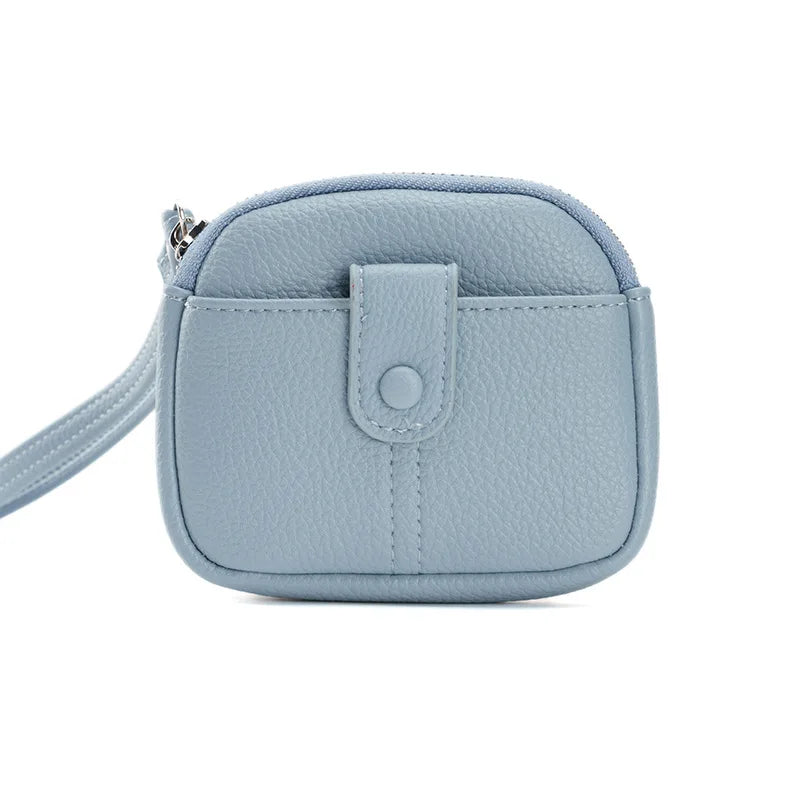 Candy-Colored Pu Soft Leather Round Women S Coin Purse - Soft