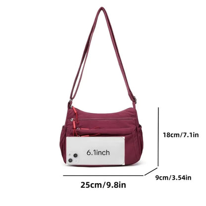Multi-Pocket Casual Crossbody Bag for Women