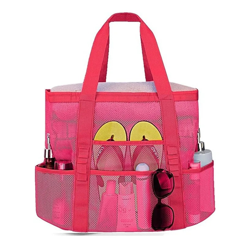 Large Mesh Beach Tote Bag Lightweight Quick-Dry Pool Bag