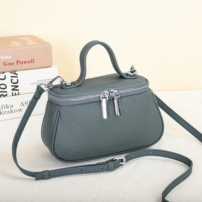 Head Layer Cowhide Women S Crossbody Bag Multi-Functional Handbag Shoulder All Ride Satchel Real