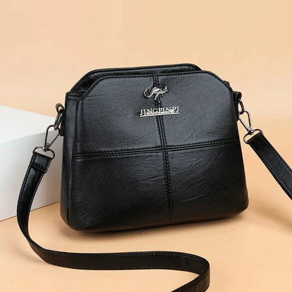 Crossbody Bag for Women – Synthetic Leather Square Shoulder Bag