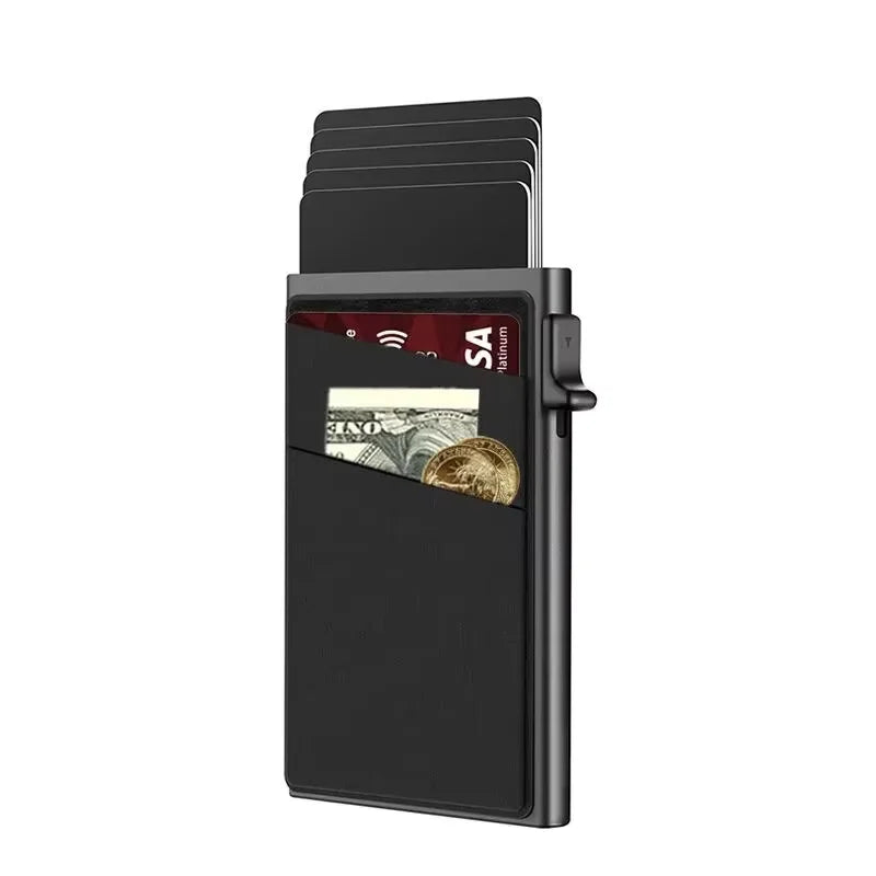 Homefish Slim Metal Card Wallet Rfid Anti-Scan Card Protector