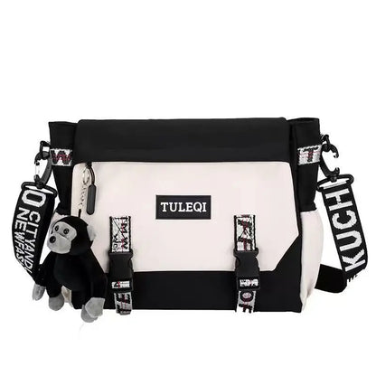 Messenger Bag – Large Capacity Canvas Shoulder Bag for School and Casual Use