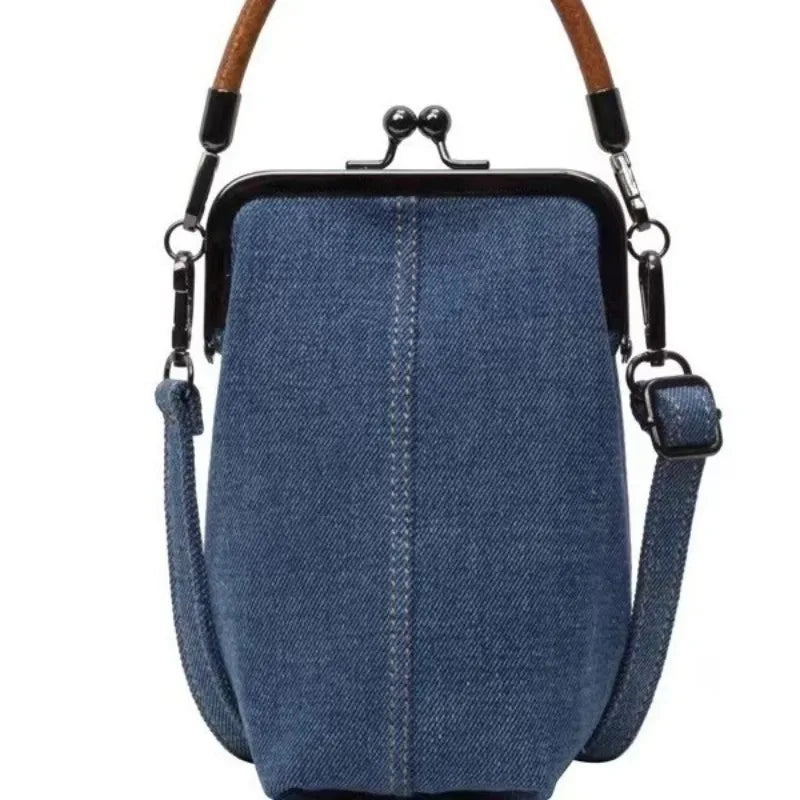 Casual Denim Crossbody Bags Women Shoulder Bag Mobile Phone Versatile Purse Handbags Designer