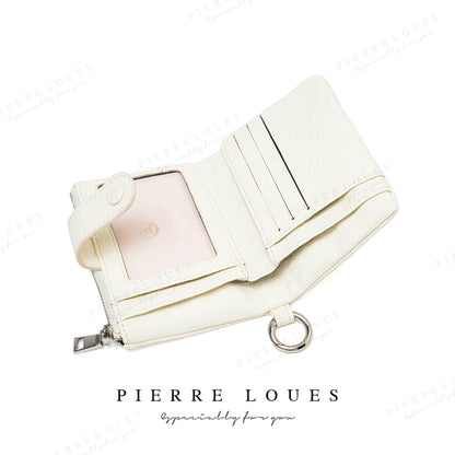 Purse Short Female Buckle Large Capacity Wallet Change Card Storage Multi-Function Chain Handheld