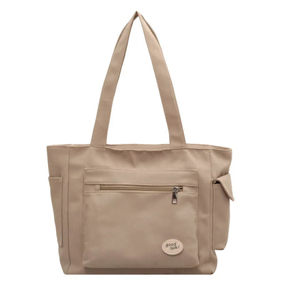 Canvas Tote Bag – Large Capacity Women's Shoulder & Commuter Handbag