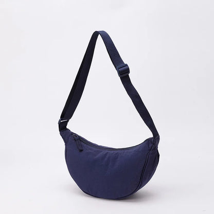 Nylon Crescent Crossbody Bag – Lightweight Women's Shoulder Bag