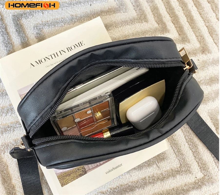 Homefish Pu Shoulder Bags Woman S Handbag Simple Crossbody Casual Messenger Bag Cool Phone