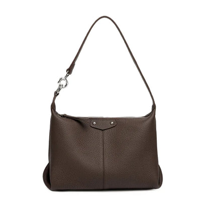 Genuine Leather Ladies Hand-Held Tote Bag Large-Capacity Simple Commuting Crossbody Bag