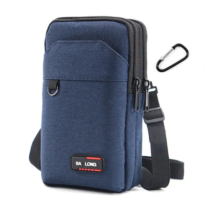Waterproof Waist Bag Purse Single Double Layer Outdoor Military Waist Fanny Pack Men Phone Pouch