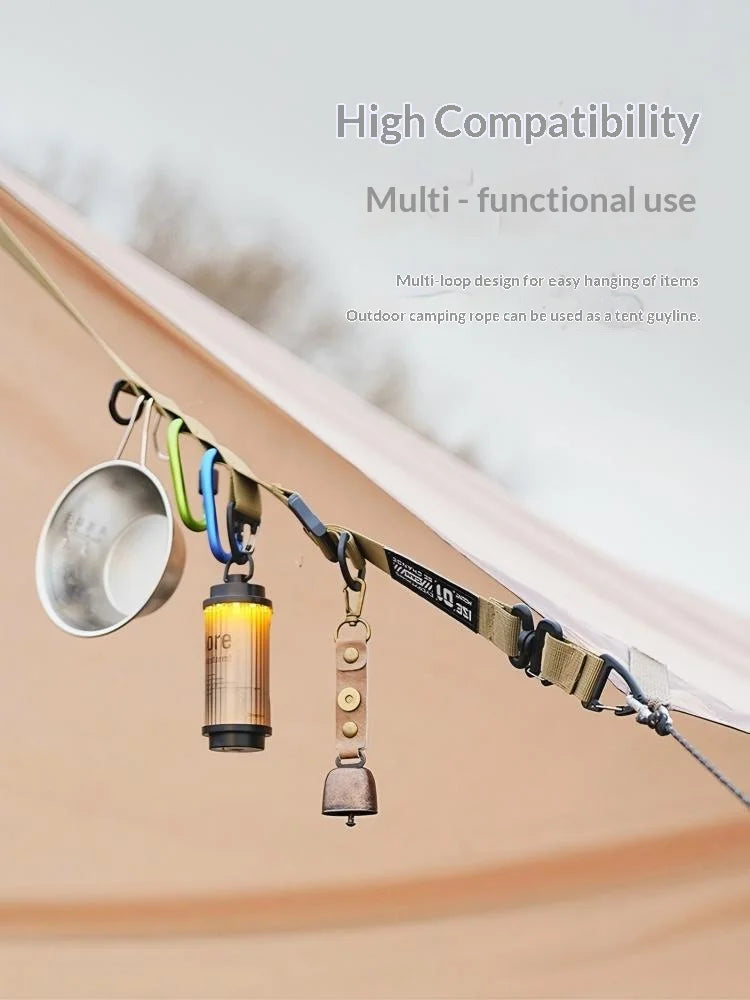 Quick Release Adjustable Crossbody Bag Belt Multifunction Hanging Ring Outdoor Camping Shoulder