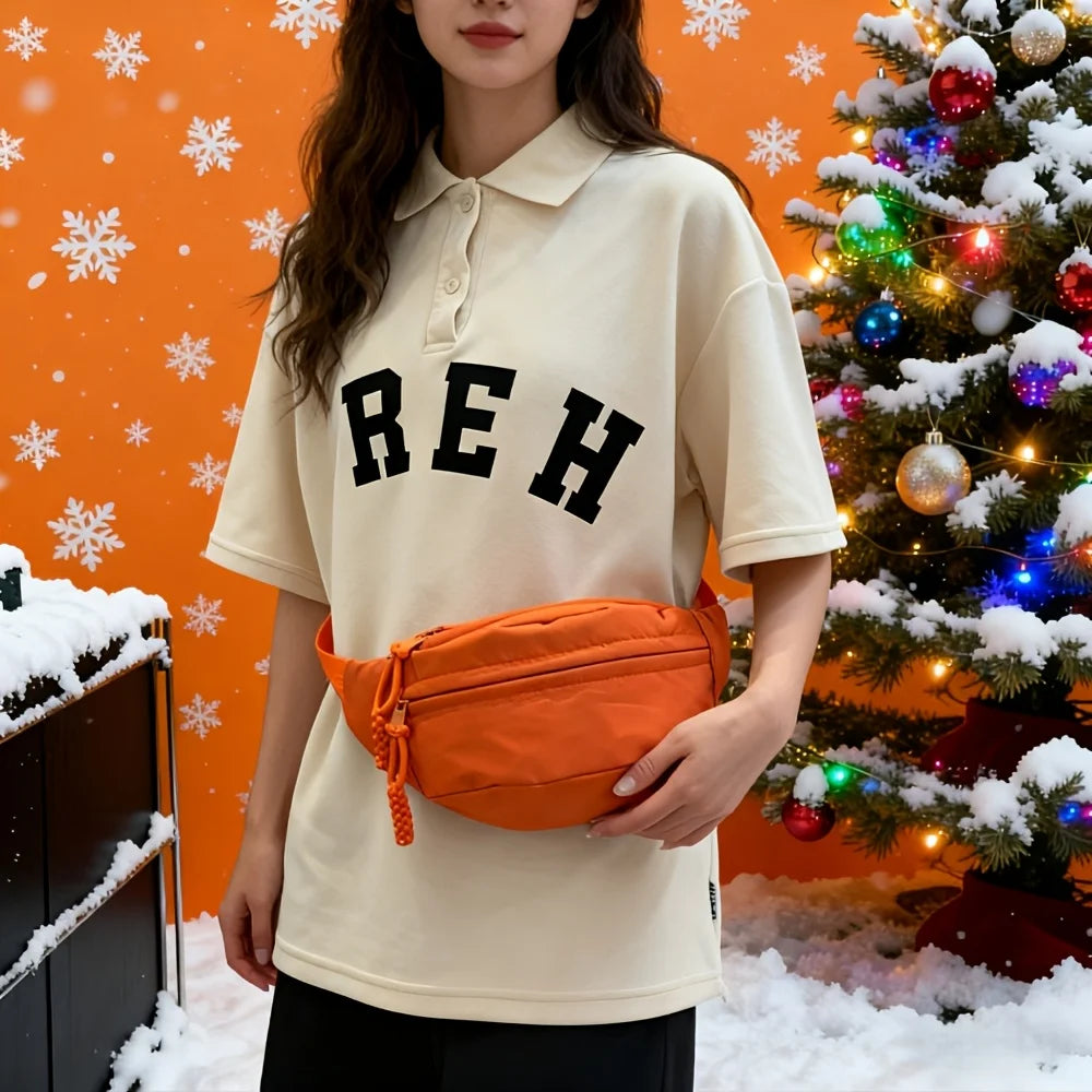 Nylon Crossbody Chest Bag – Casual Shoulder & Waist Bag