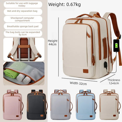 15 6-Inch Laptop Business Backpack Unisex Computer Large Capacity Travel Student School Bag