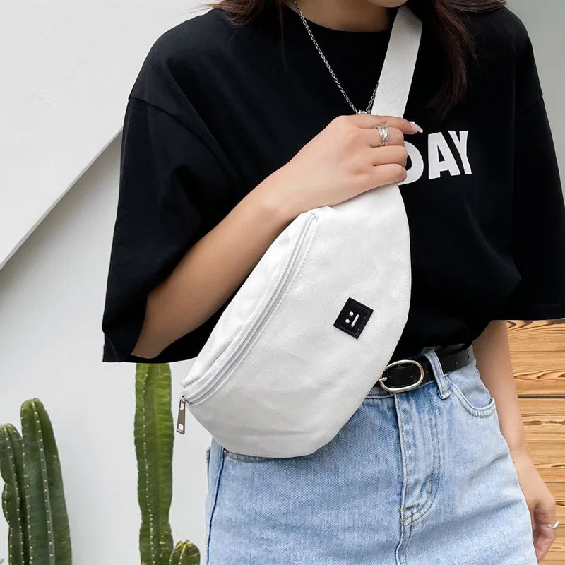 Canvas Crossbody Bag - Lightweight Chest & Waist Sports Bag