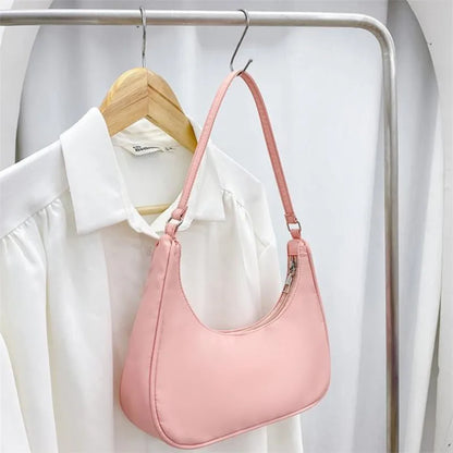 Fashionable Shoulder Underarm Bag Light Small Solid Color Satchel Stylish Women Tote